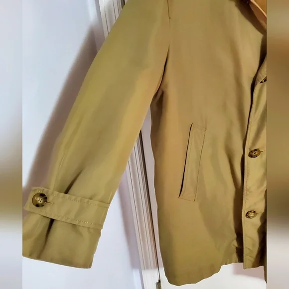 Vintage Burberry Khaki Trench Coat Medium Designer